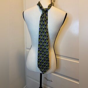 Stylish Olive and Navy Men's Tie